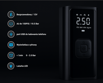 TireHero™ - kompresor samochodowy