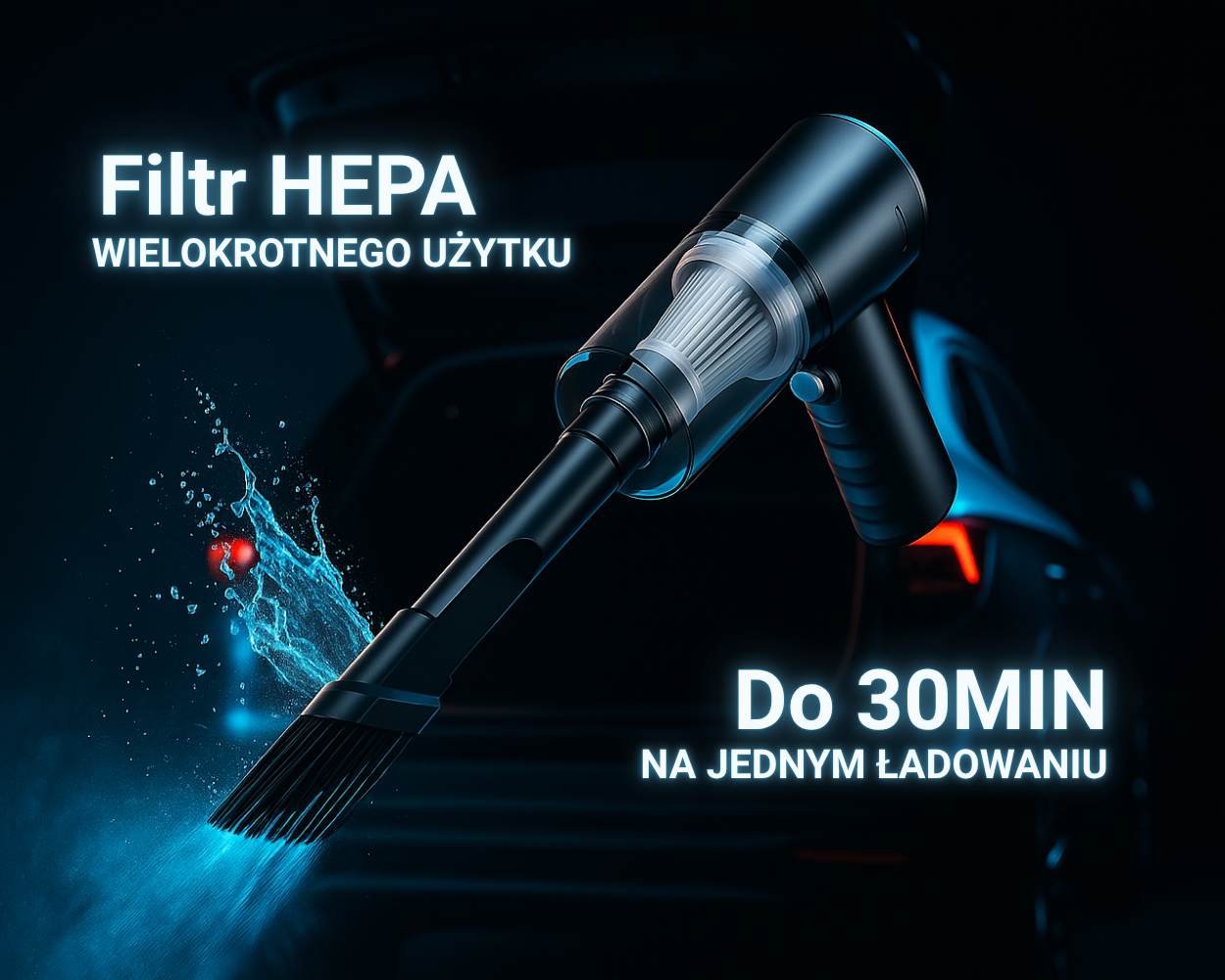 AeroFlow™ - Odkurzacz samochodowy